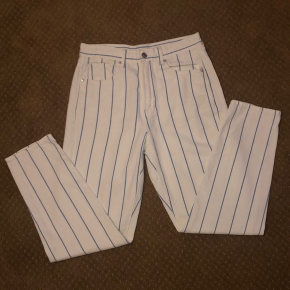 American Eagle Outfitters Denim - American Eagle Striped Mom Jeans